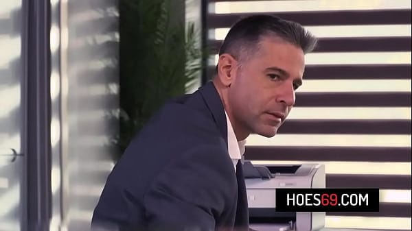 Hot ebony babe Romy Indy let her co-worker rubs his cock with her cute toes and fuck her pussy after