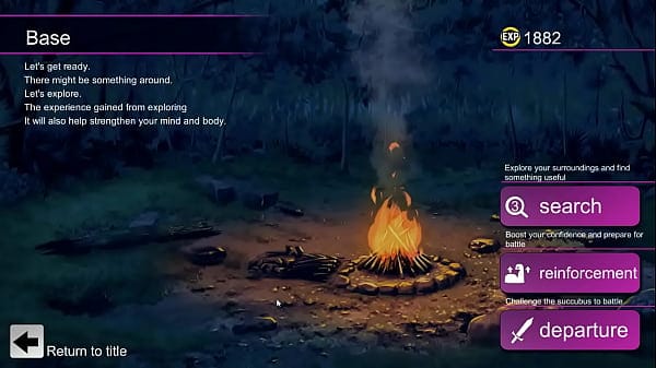 Pretty lady making a footjob in Suc dung side story hentai game