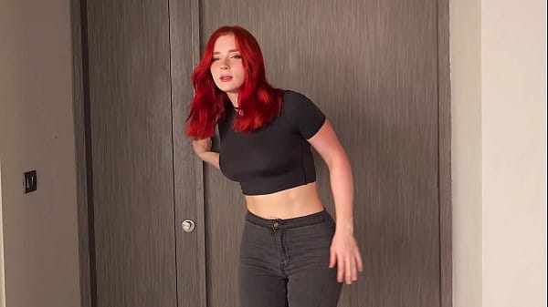 Redhead Gives Footjob After Foot Massage, Fucks And Gets Cum On Feet In Fishnet Stockings POV